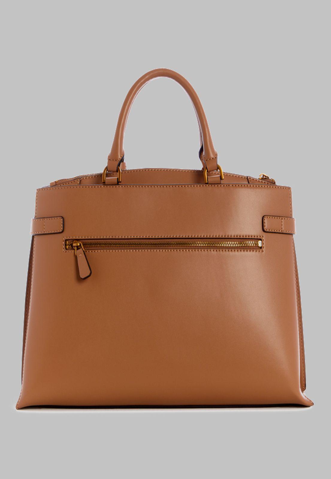 Cartera Guess Zadie Large Girlfriend Satchel Cam Café-1