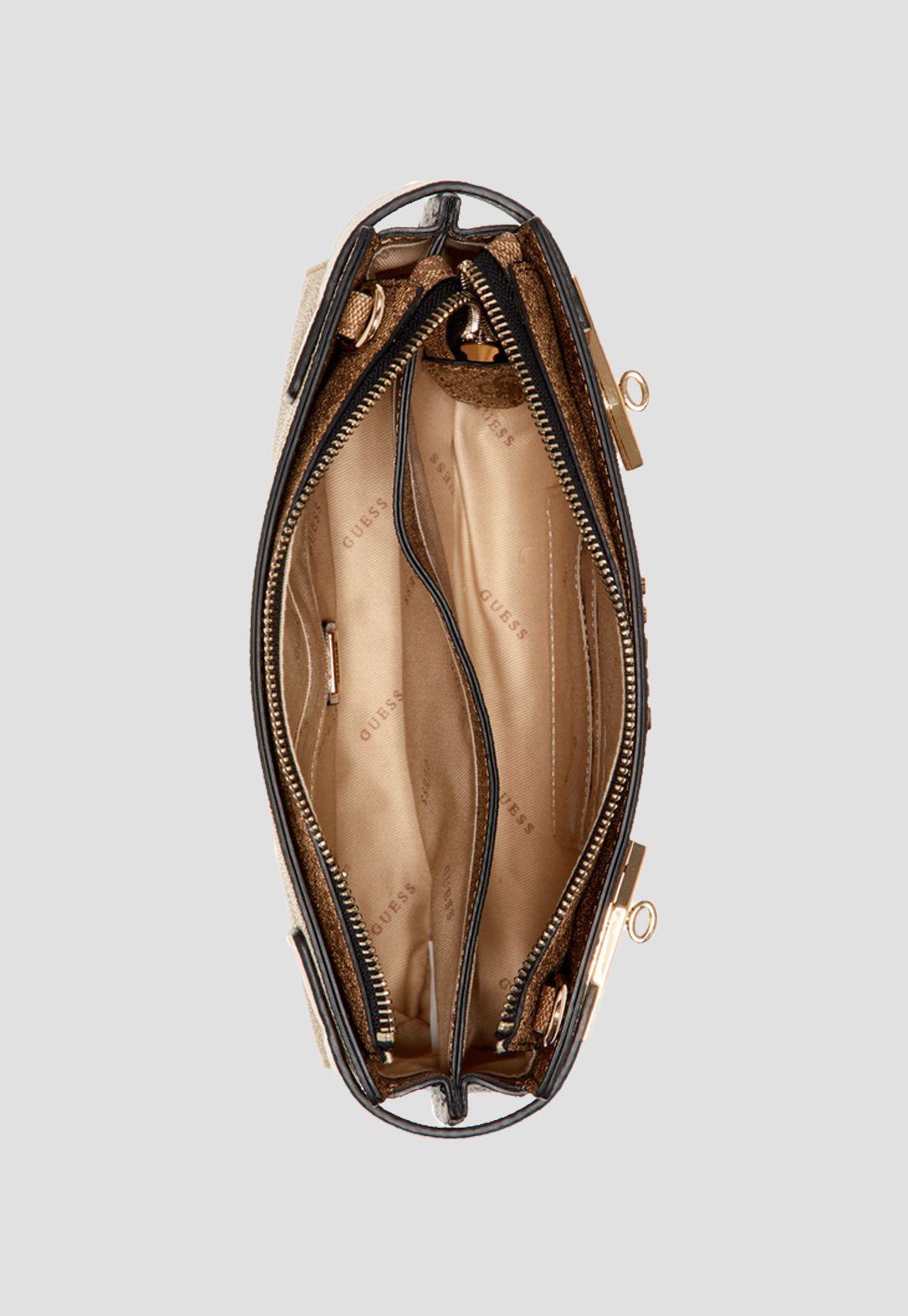 Mini Cartera Logo Elite Xbody Top Zip Negro Guess-3