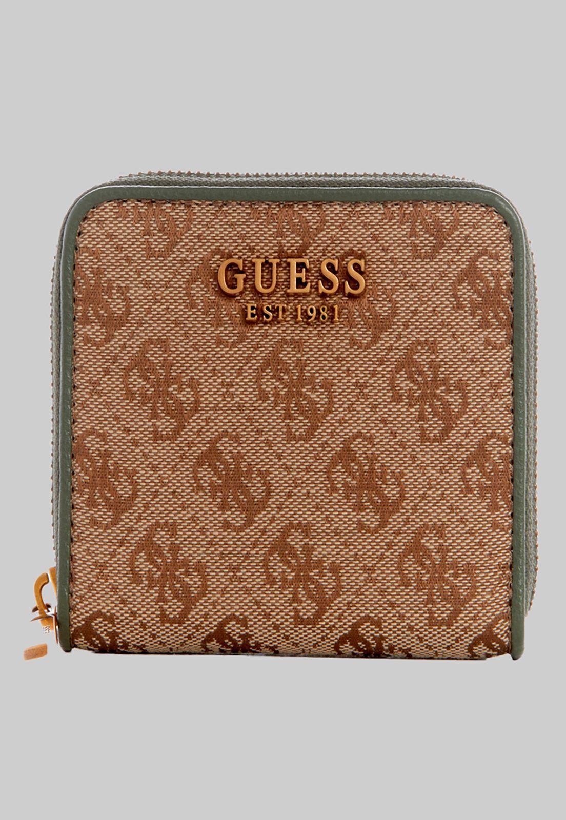 Billetera Aviana Slg Small Zip Around Verde Guess-0