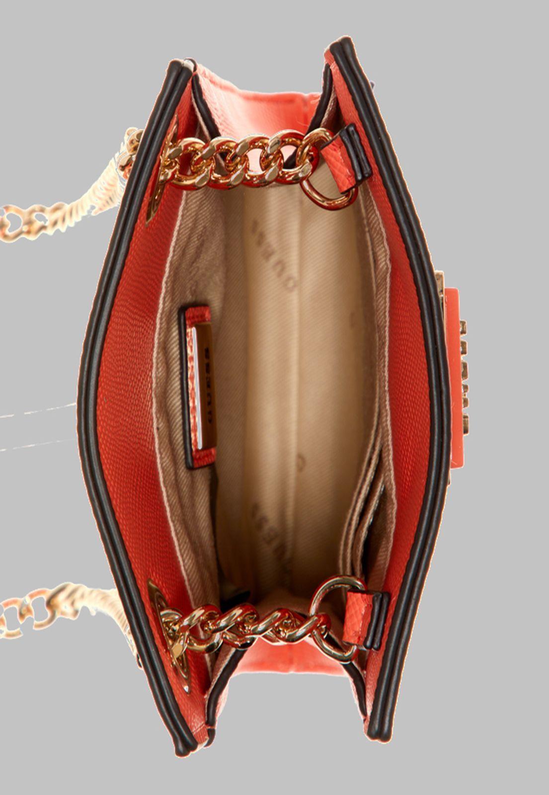 Mini Cartera Guess Noelle Chit Chat Cor Coral-3