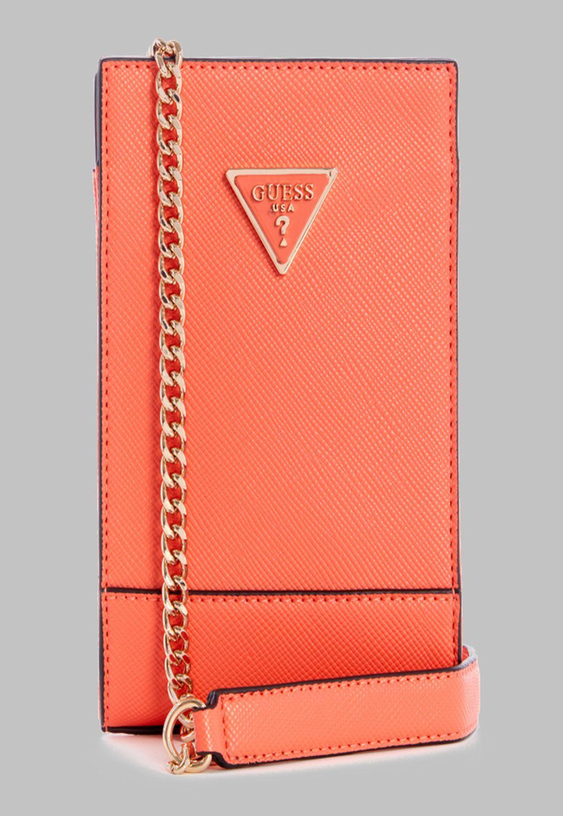 Mini Cartera Guess Noelle Chit Chat Cor Coral-0