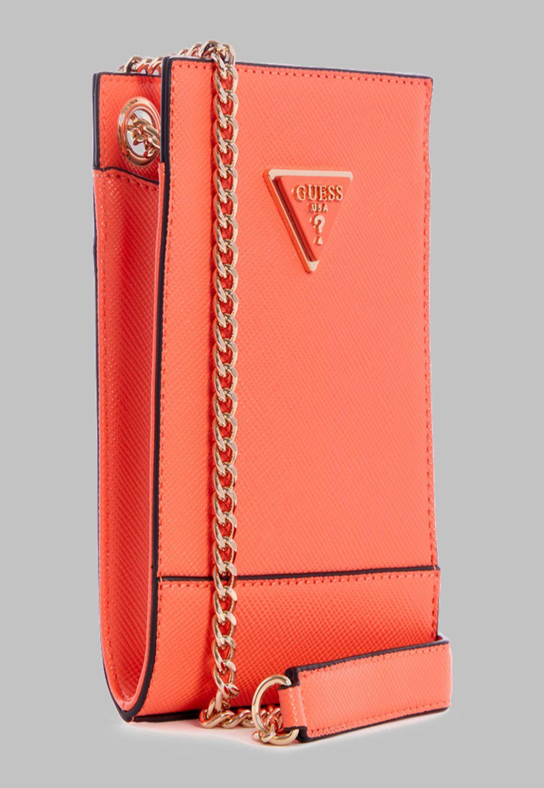 Mini Cartera Guess Noelle Chit Chat Cor Coral-1
