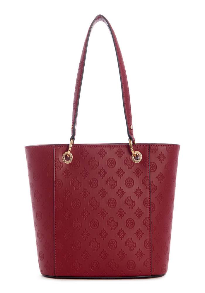 Cartera Noelle Small Elite Tote Mtg Rojo Guess-1