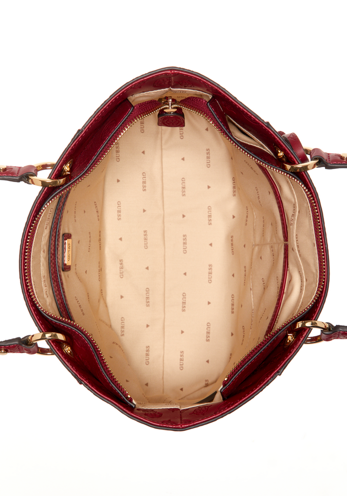 Cartera Noelle Small Elite Tote Mtg Rojo Guess-3