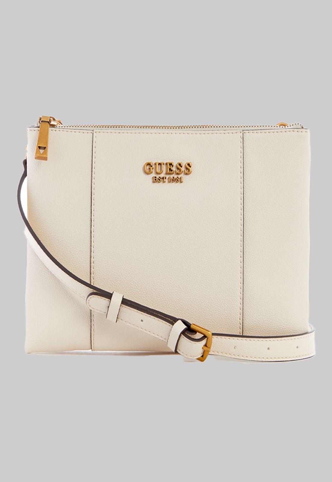 Mini Cartera Guess Noelle Double Zip Crossbody Sto Blanco-0