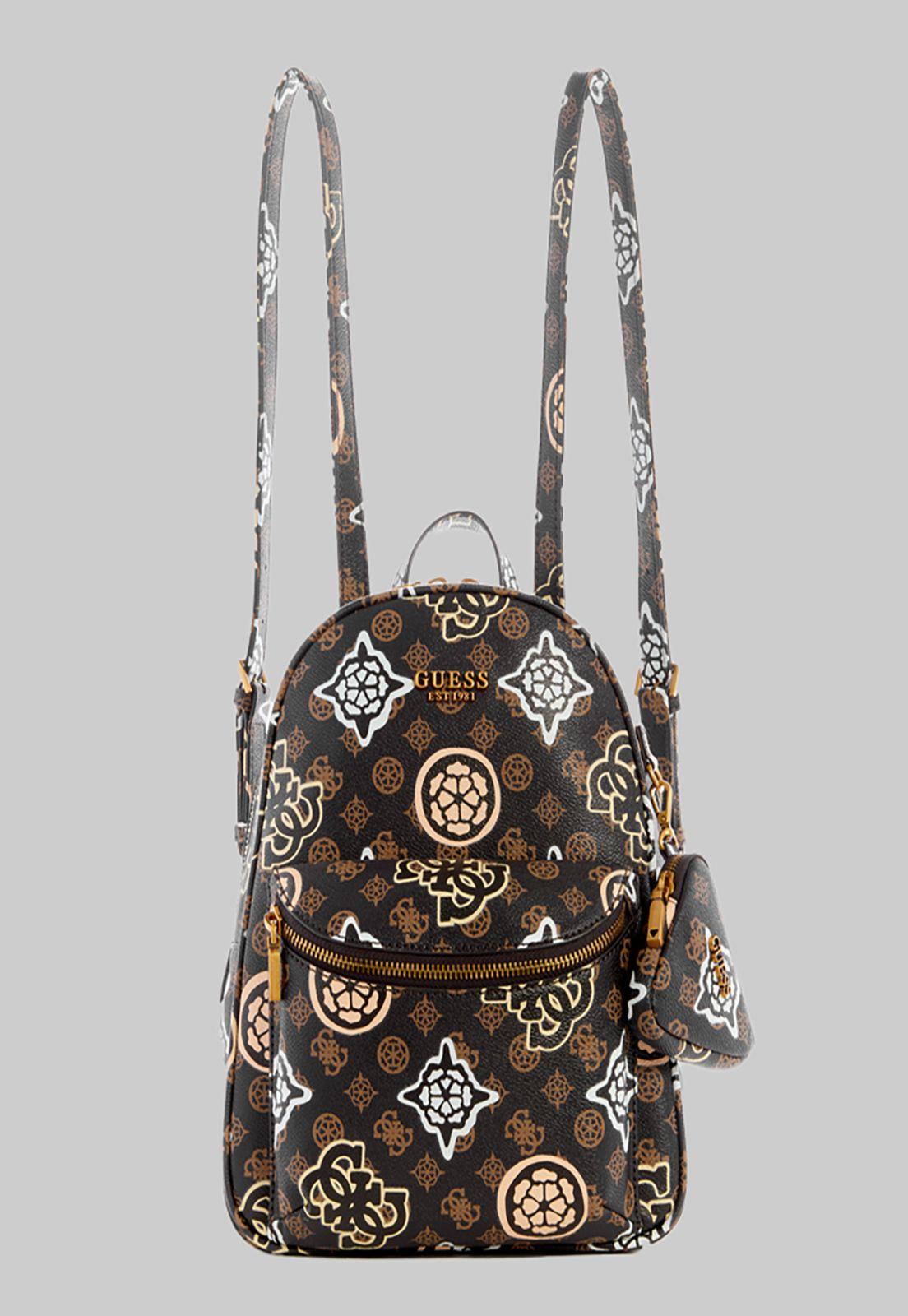 Mochila Guess House Party Large Backpack Bwl Café-0