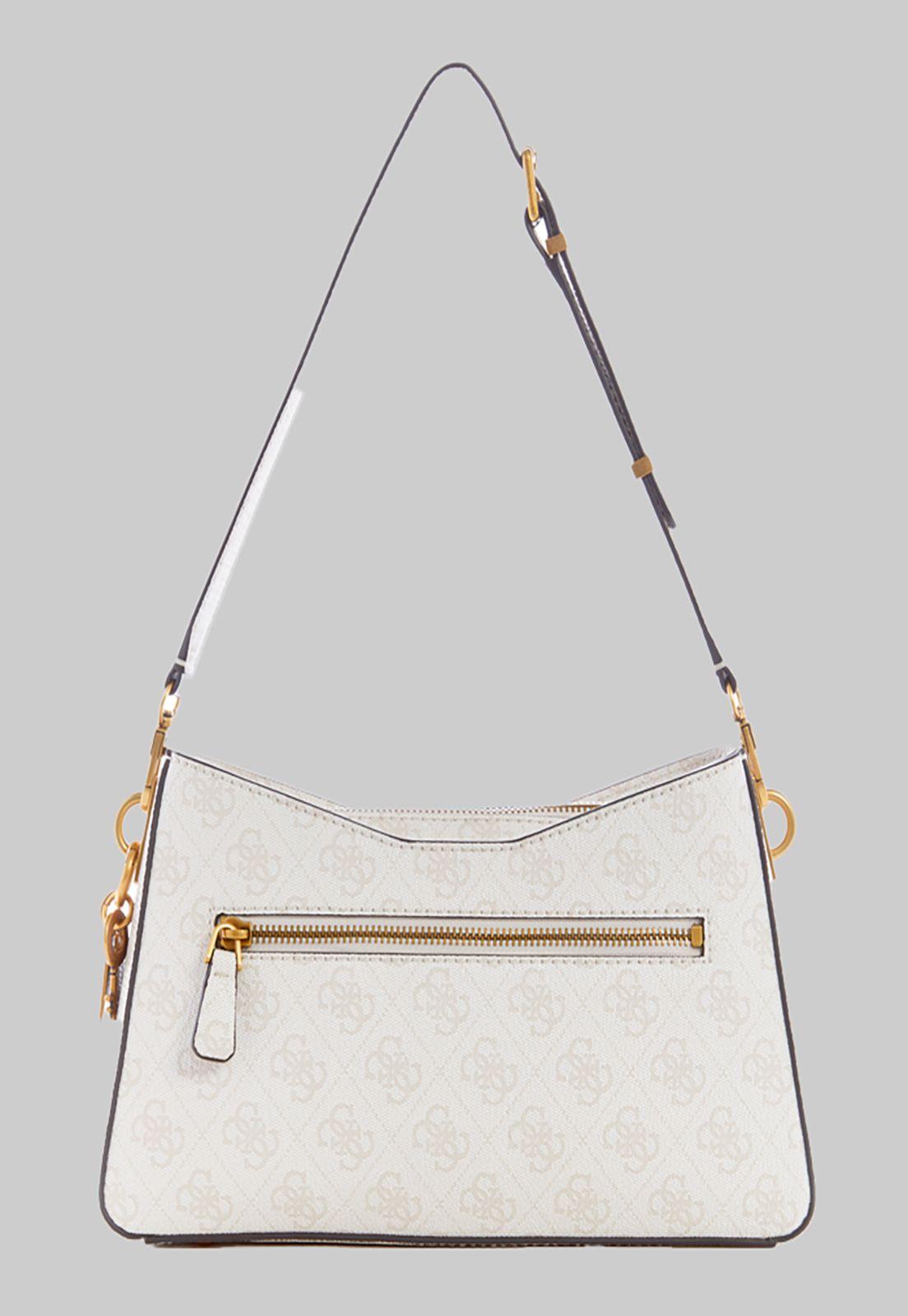 Cartera Guess Ginevra Logo Elite Shldr Bag Stl Crema-2