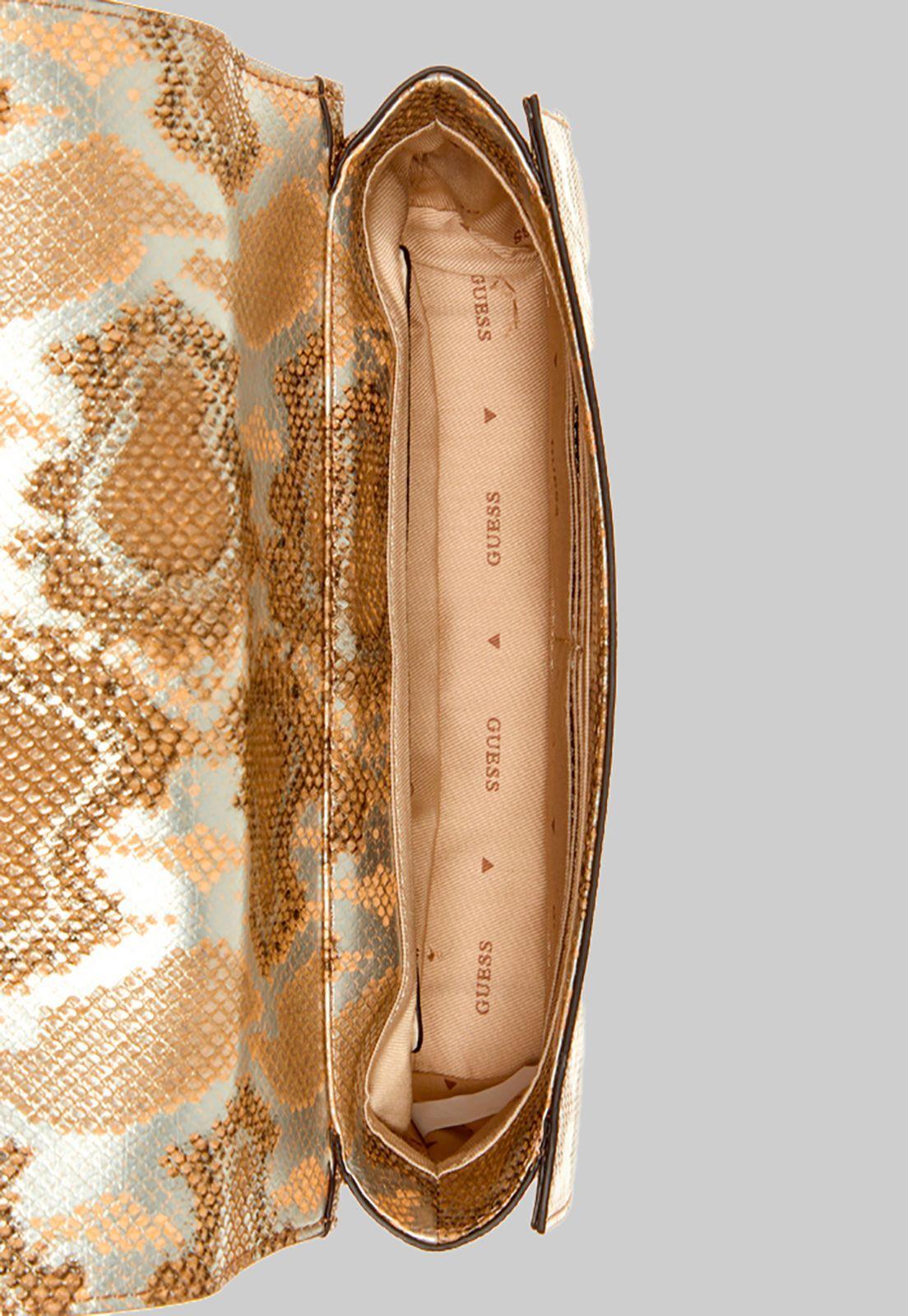 Cartera Kristle Top Handle Flap Snr Café Guess-3