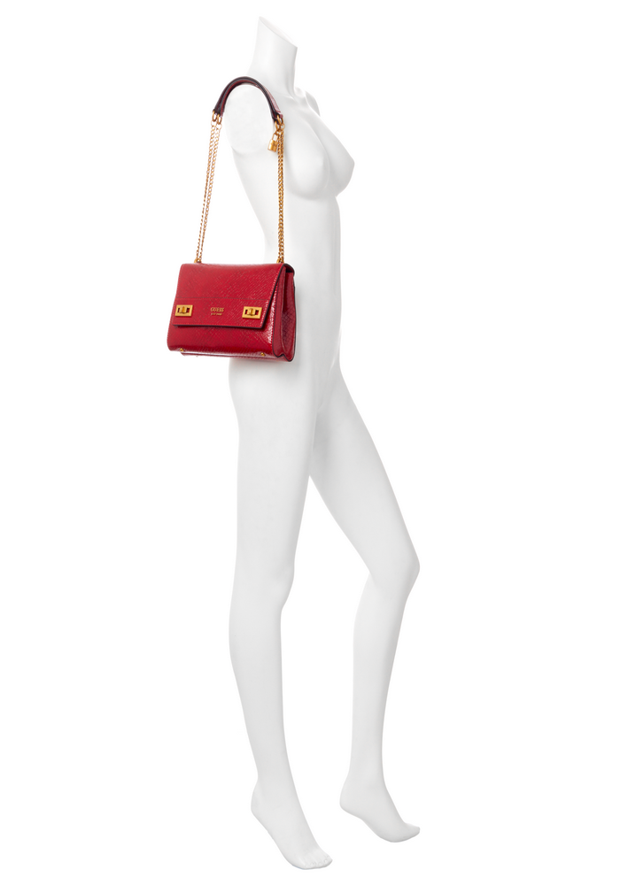 Cartera Katey Flap Shoulder Bag Red Rojo Guess-2