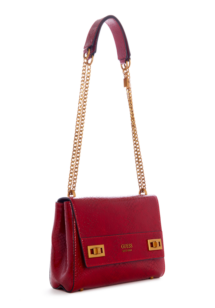 Cartera Katey Flap Shoulder Bag Red Rojo Guess-3