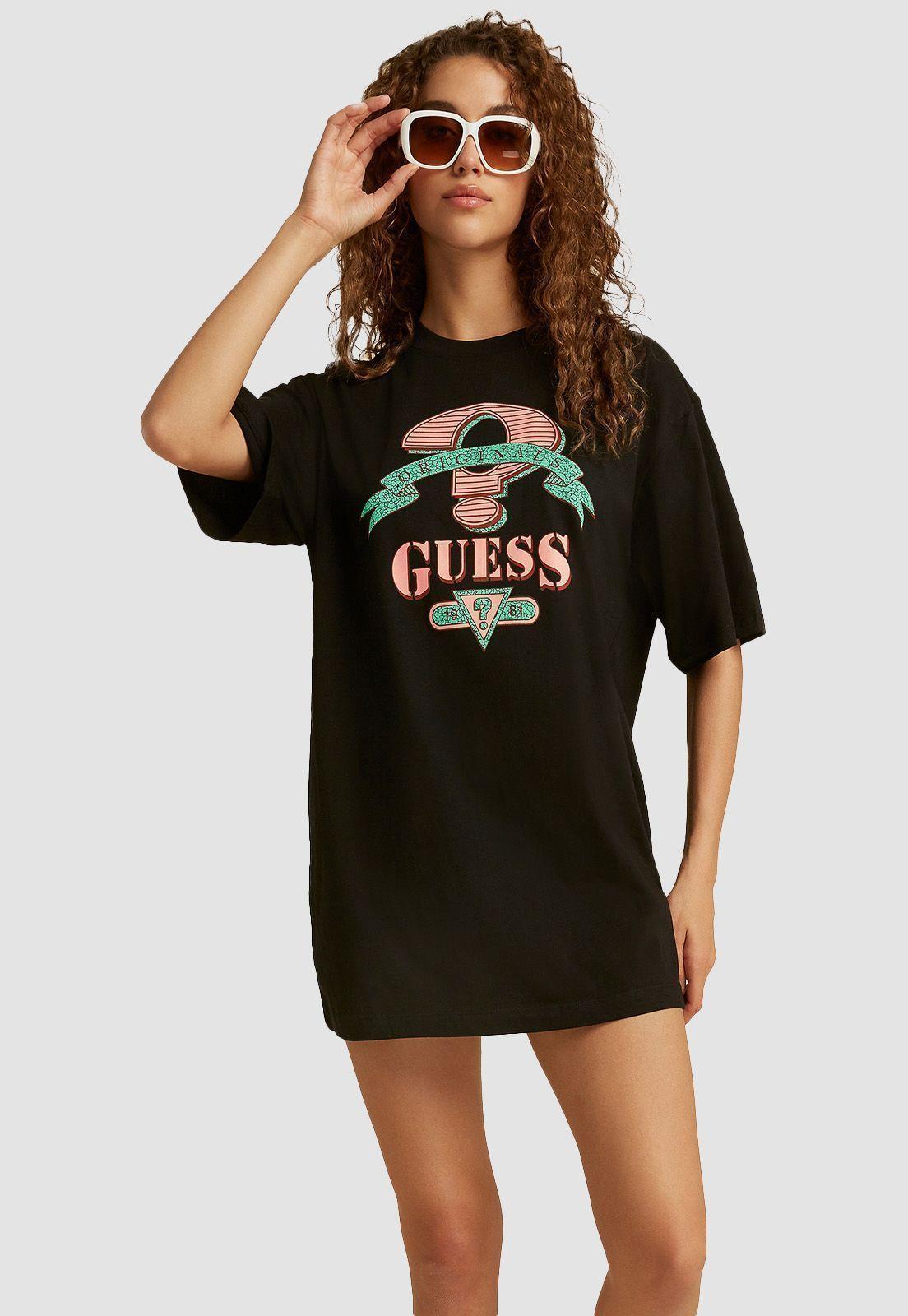 Polera Guess Go Davis Ss Shirt Dress-1