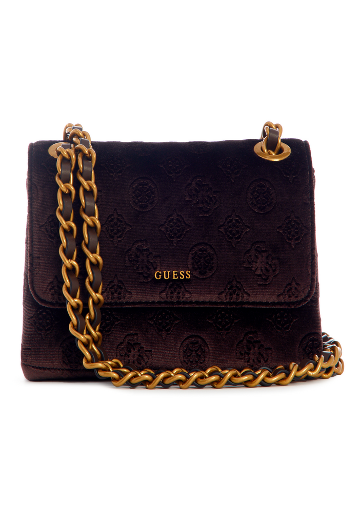 Mini Cartera Inia Mini Crossbody Drb Café Guess-0