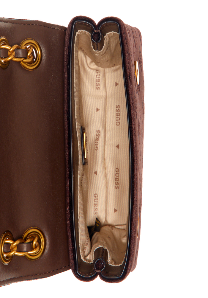 Mini Cartera Inia Mini Crossbody Drb Café Guess-3