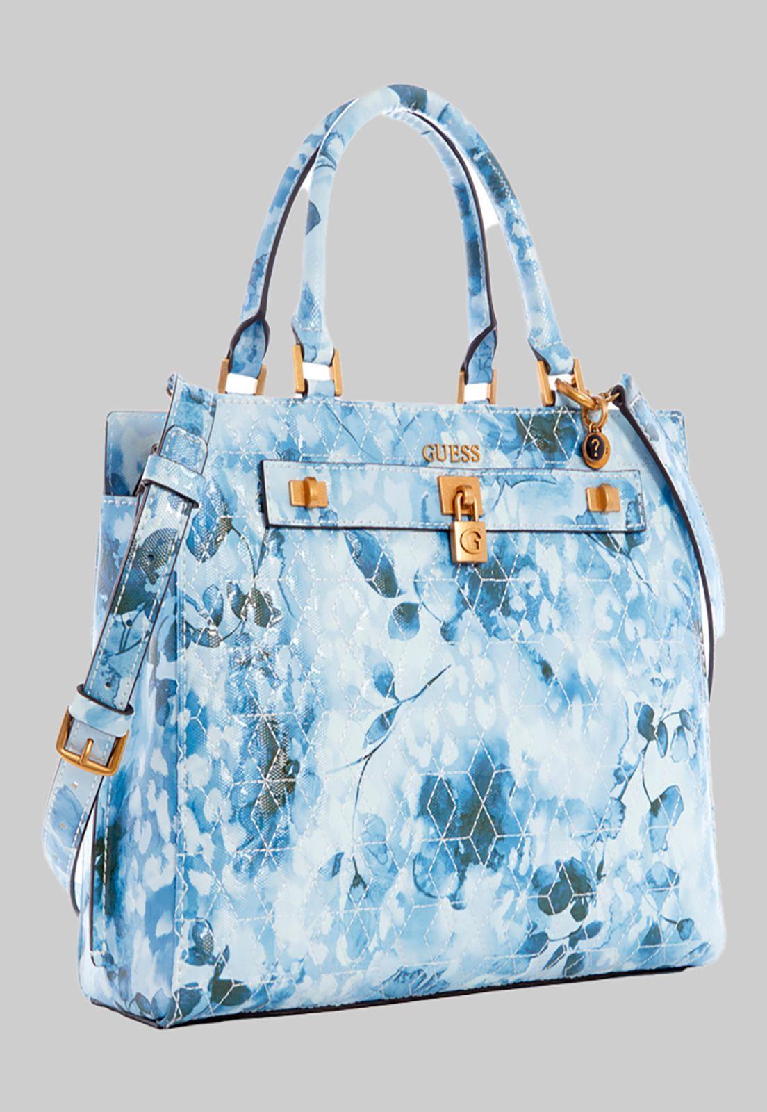 Cartera Isidora Girlfriend Satchel Blf Azul Guess-1