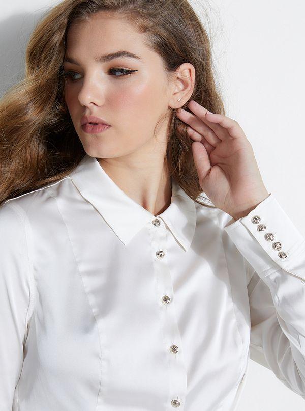 Camisa Guess Ls Cherylnn Button Up Shirt-1