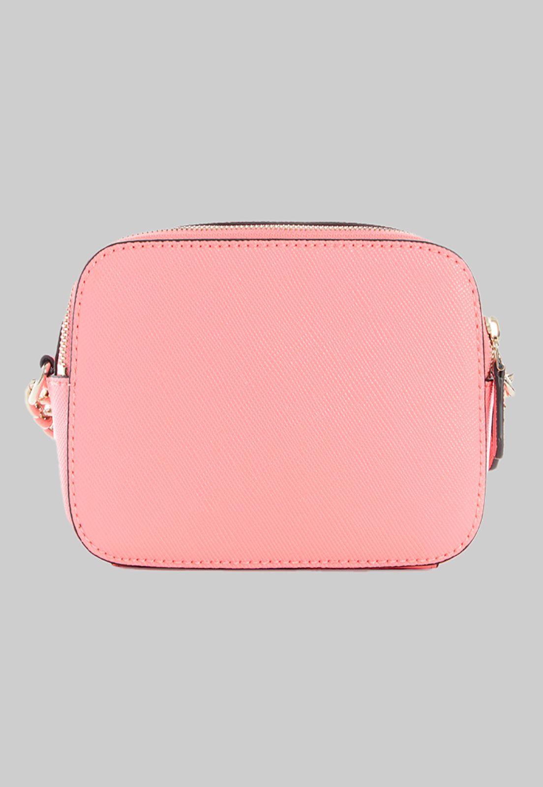 Cartera Alexie Crossbody Flap Pin Rosado Guess-2
