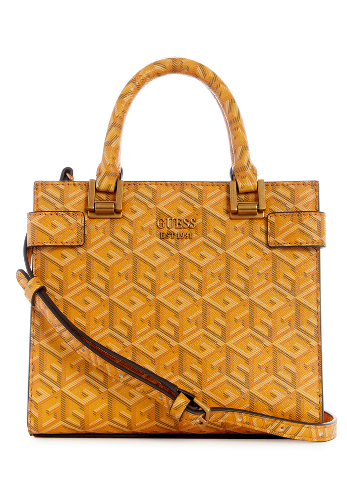 Mini Cartera Atene Mini Satchel Ywl Amarillo Guess-2