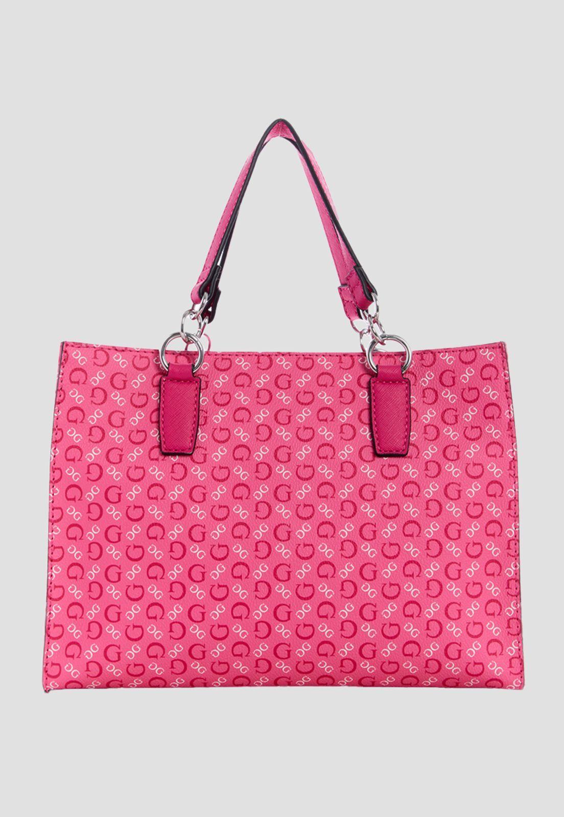 Cartera Collinsville Satchel Pin Rosado Guess-2