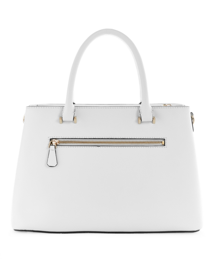 Cartera Guess Eco Ivy Luxury Satchel Whi Blanco-2