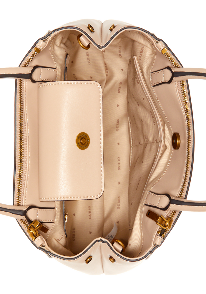 Cartera Izzy Status Satchel Lgr Rosado Guess-3