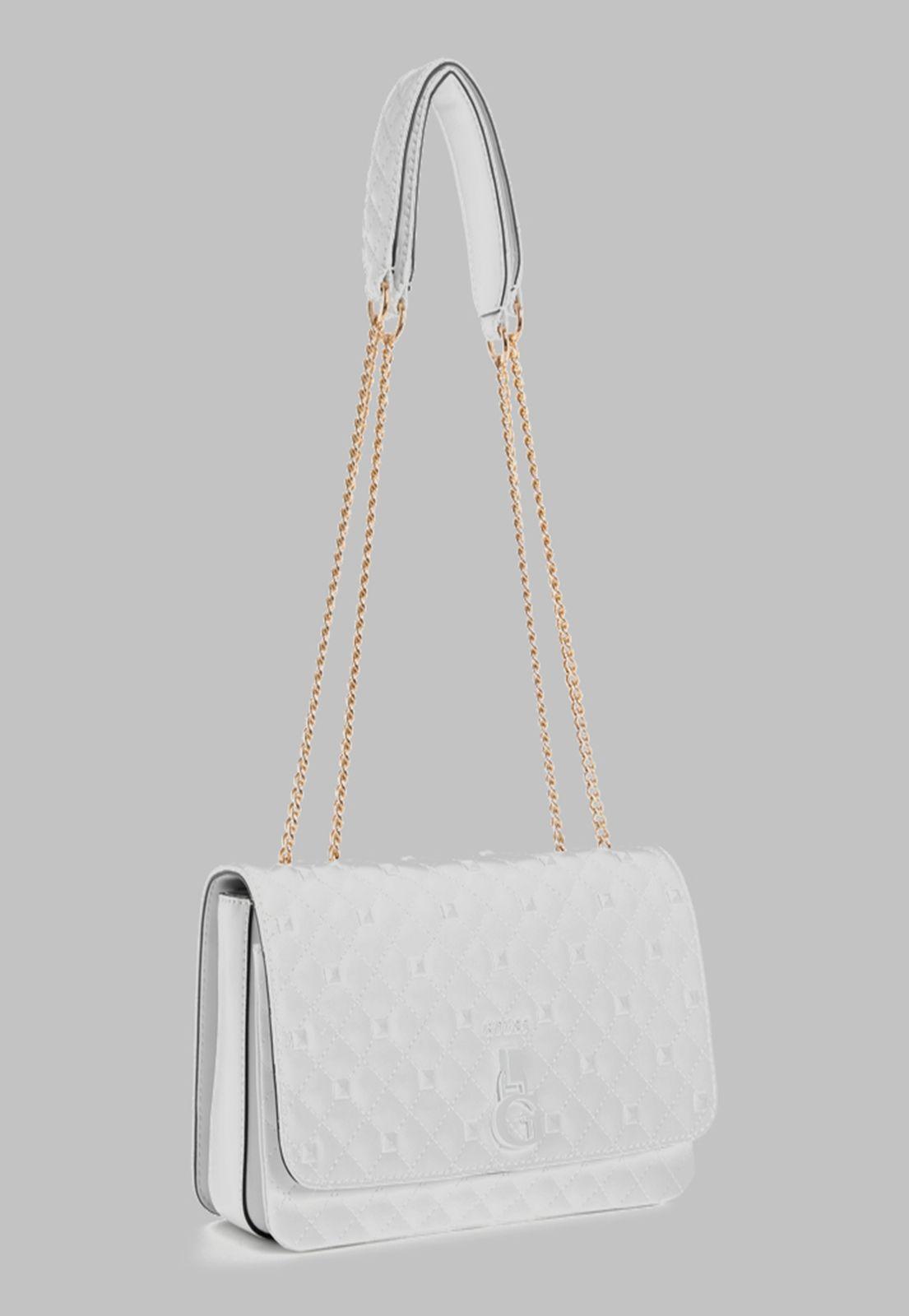 Cartera Guess Rue Rose Convertible Xbdy Flap Whi Blanco-1