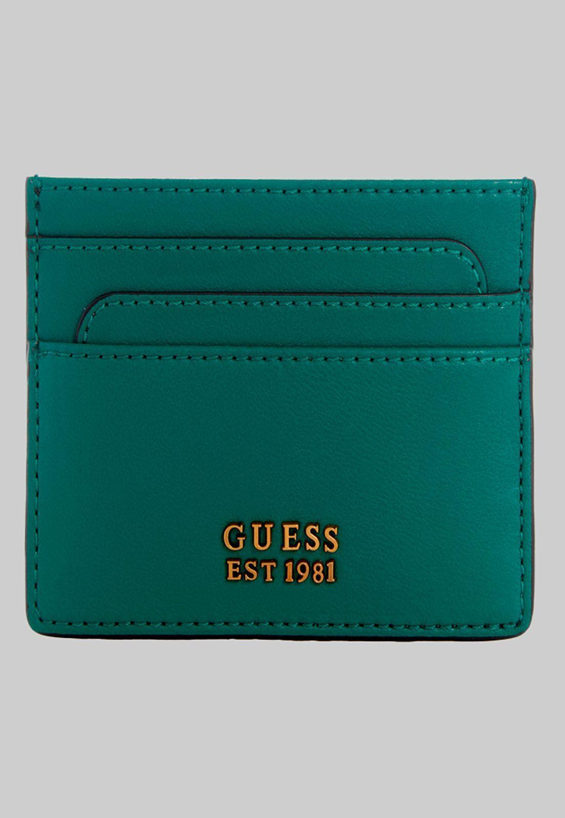 Billetera Maila Slg Card Holder Ivy Verde Guess-0