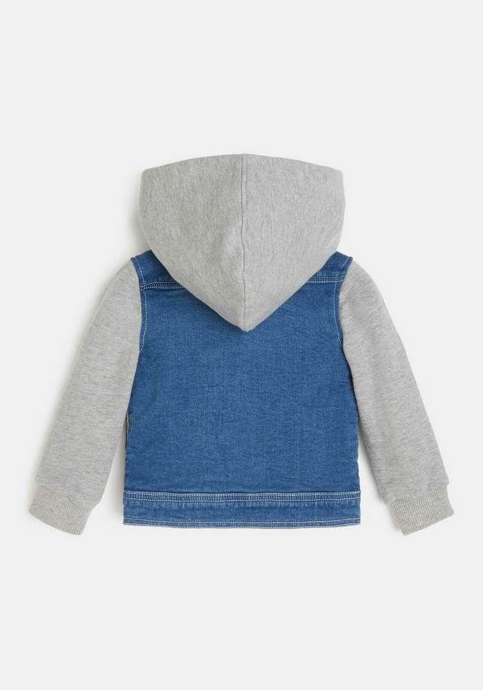 Chaqueta G Kids Knit Denim Hooded Jacket Mbhg Azul-1