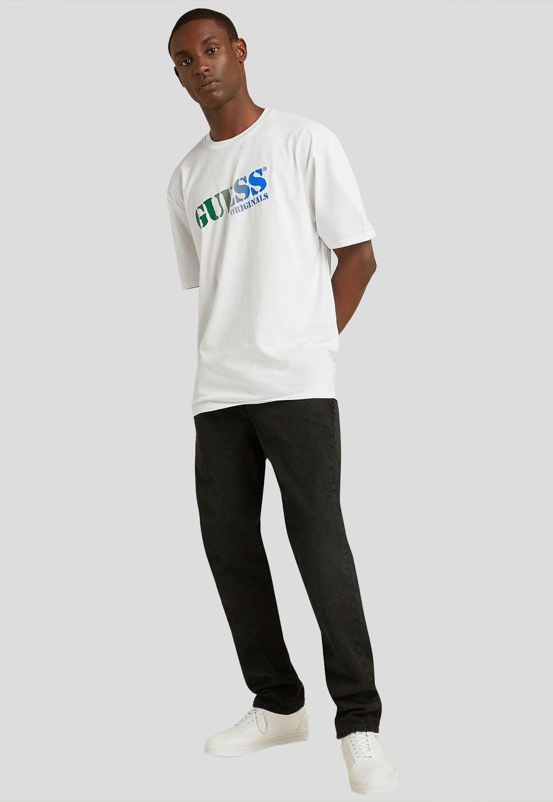 Polera Go Tim Ombre Logo Ss Tee   Guess-1