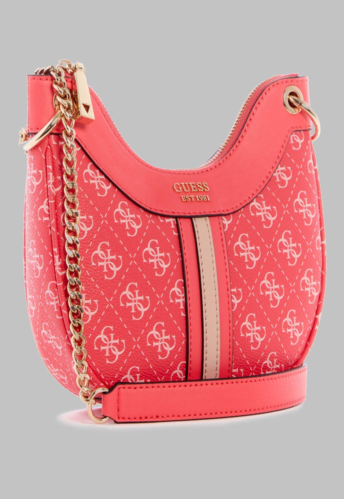 Mini Cartera Guess Kasinta Mini Hobo Cai Rosado-1