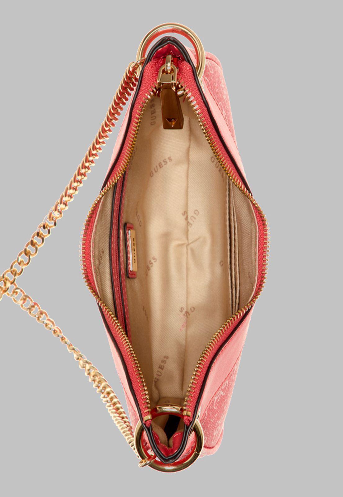 Mini Cartera Guess Kasinta Mini Hobo Cai Rosado-3