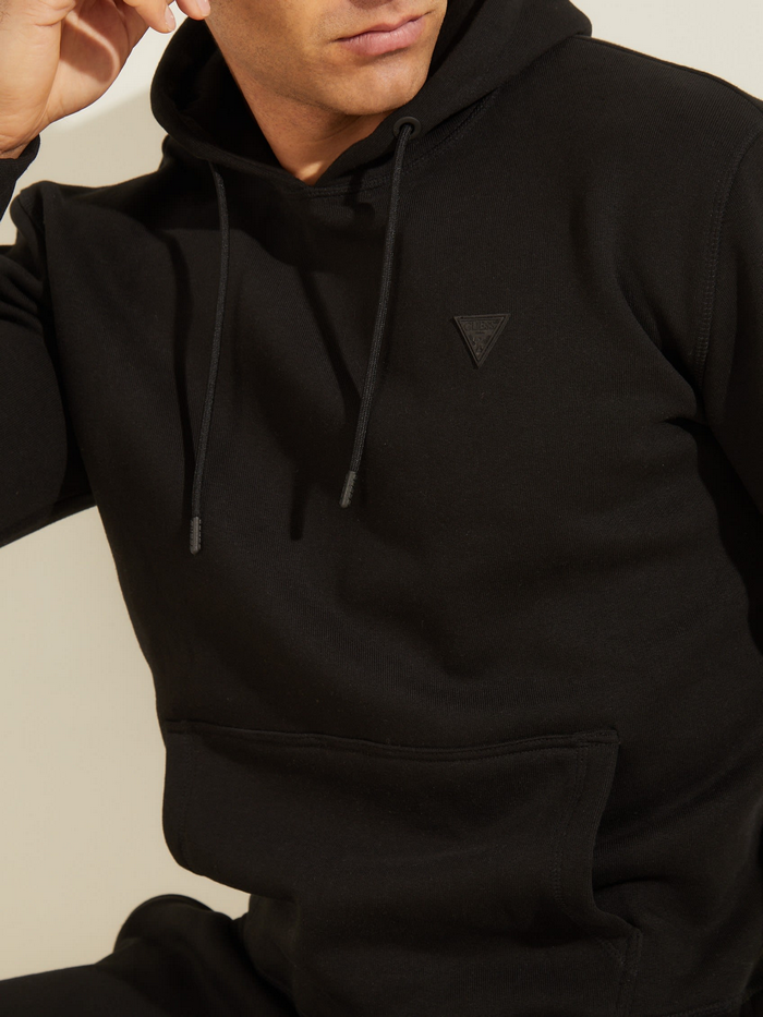 Poleron Guess Aldwin Hooded Sweatshirt Jblk Negro-1
