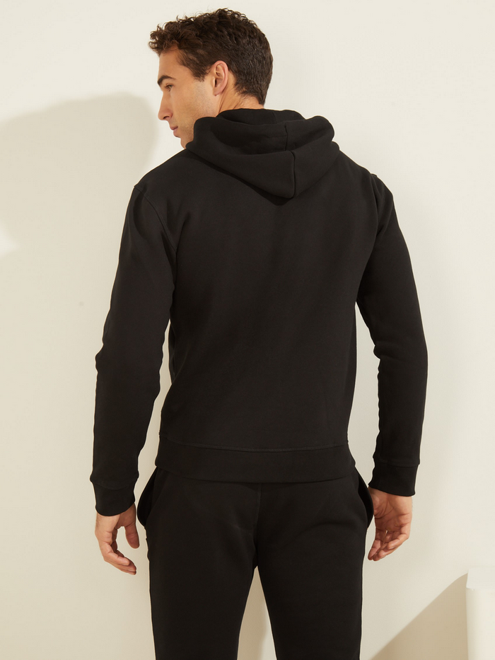 Poleron Guess Aldwin Hooded Sweatshirt Jblk Negro-2
