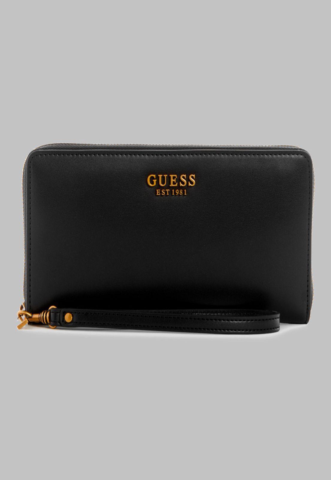Billetera Guess Laurel  Cheque Organizer Bla Negro-0