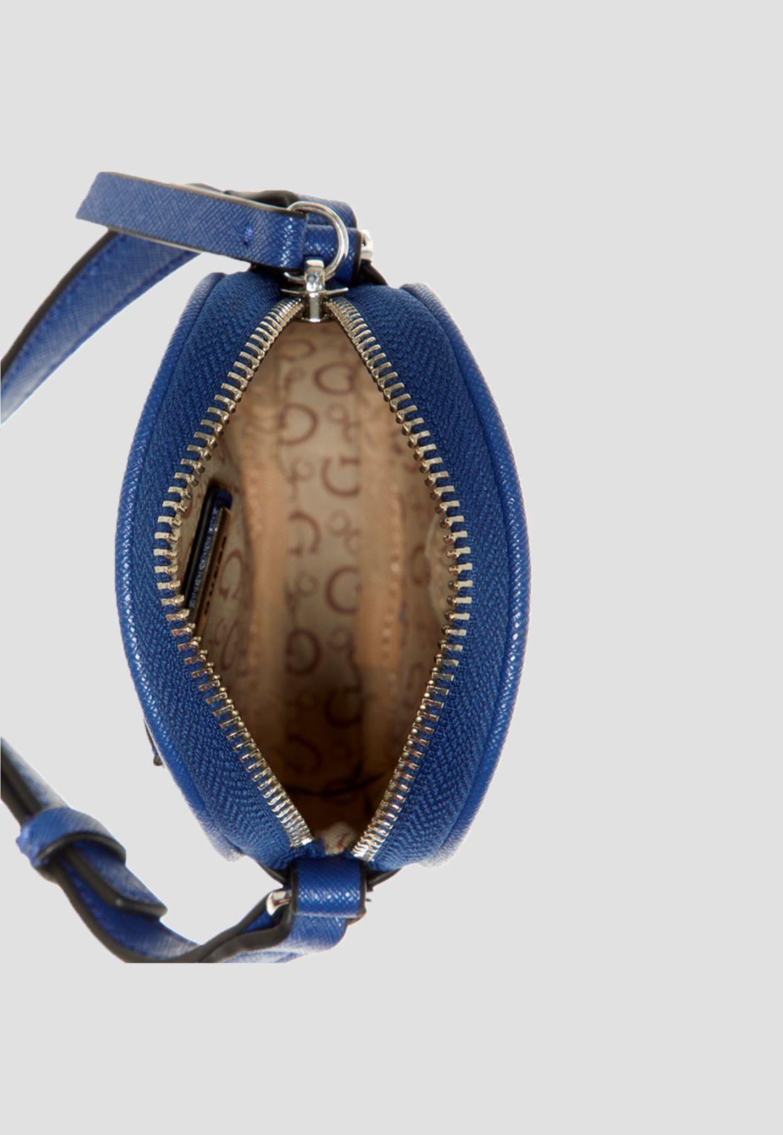 Mini Cartera Kalei Crossbody Top Zip Azul Guess-3