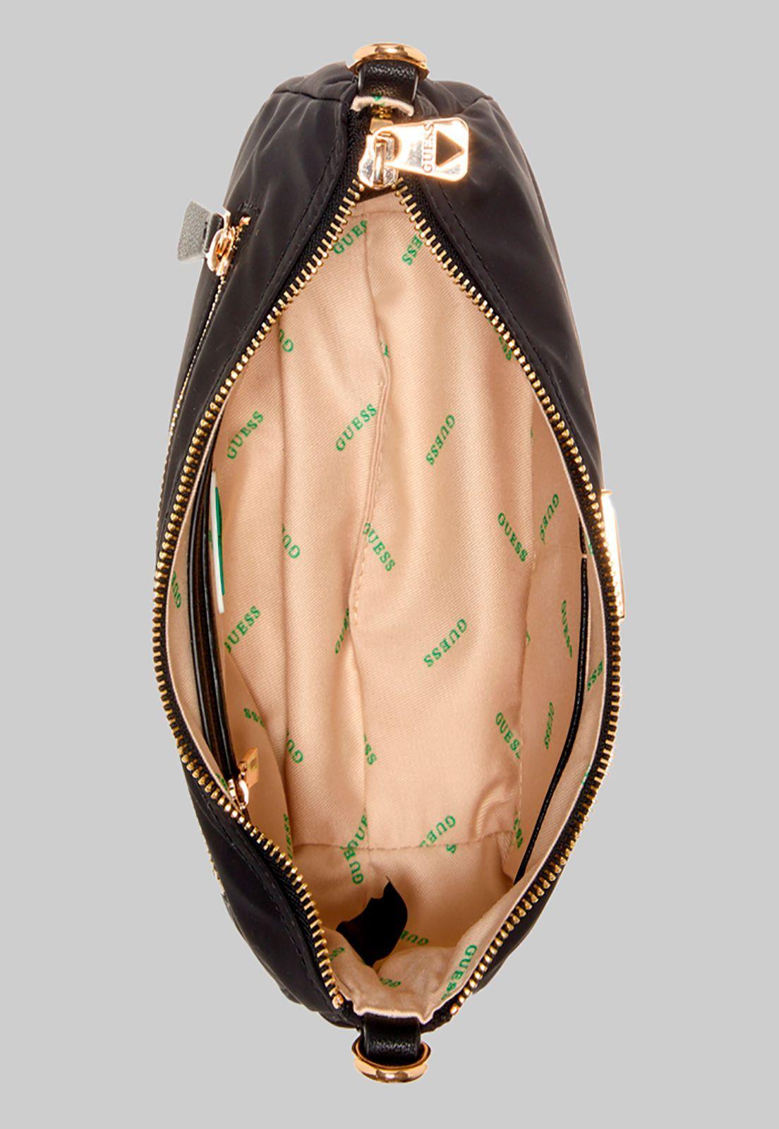 Cartera Eco Gemma Hobo Bla Negro Guess-3
