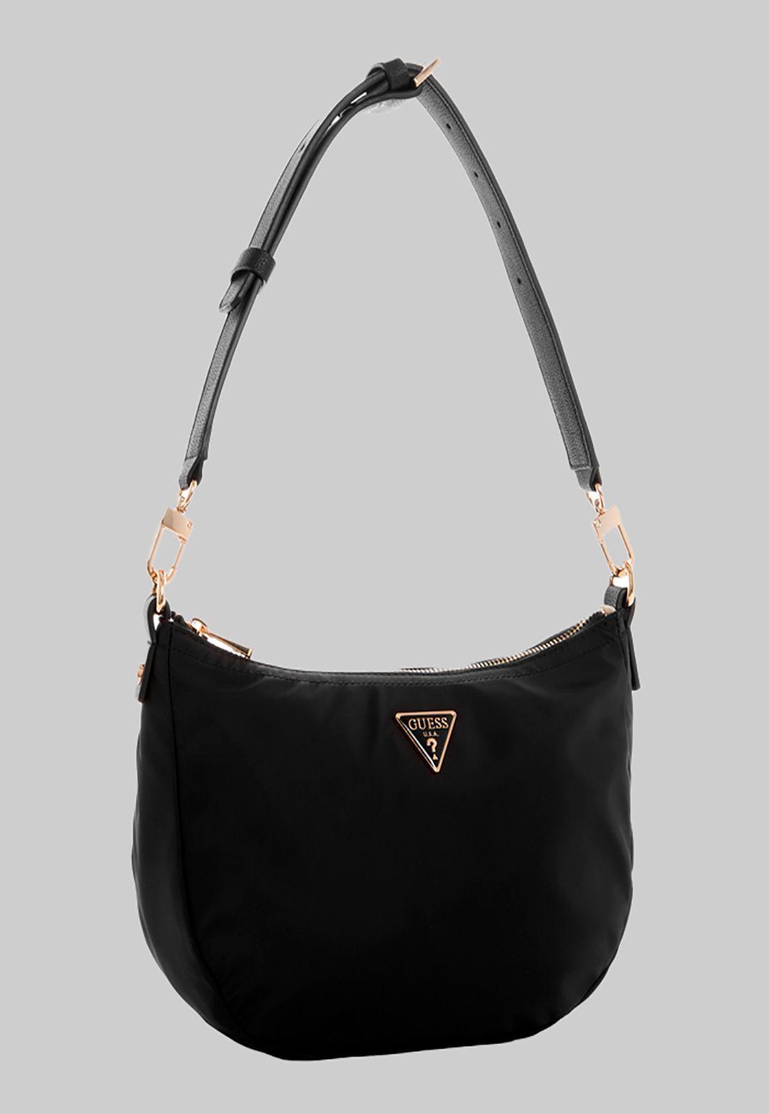 Cartera Eco Gemma Hobo Bla Negro Guess-1
