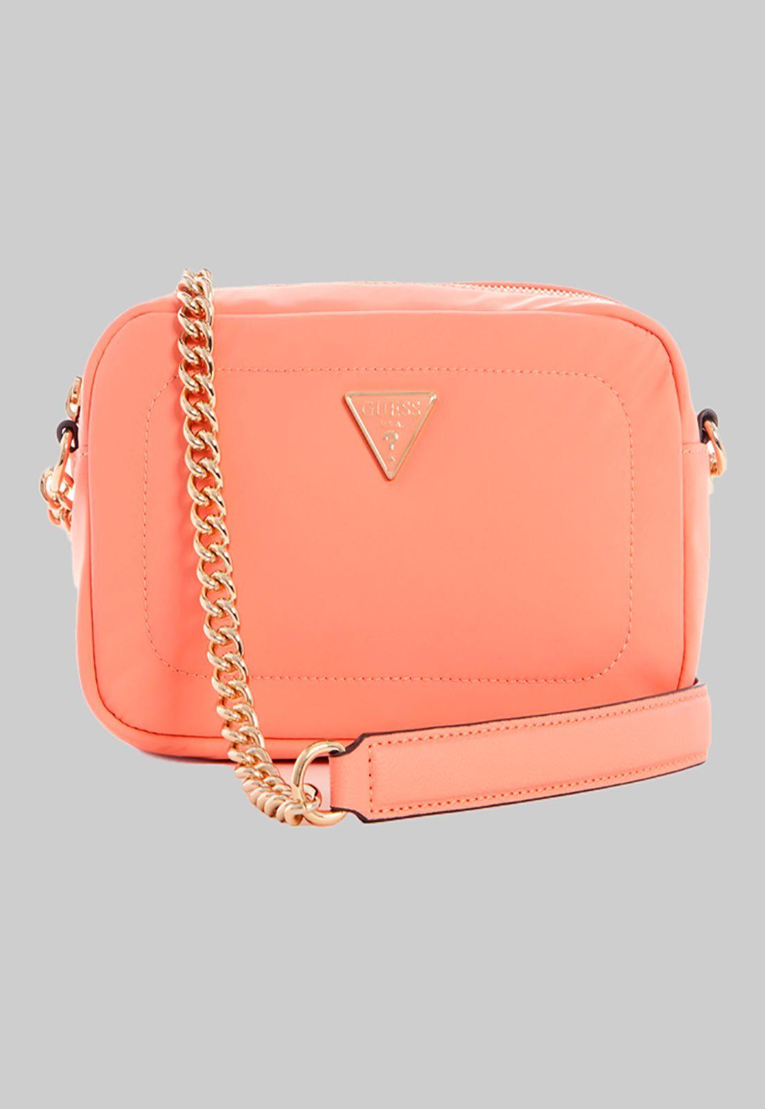 Cartera Eco Gemma Camera Bag Cor Coral Guess-0