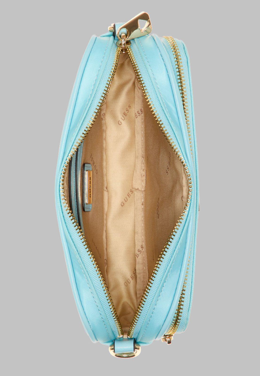 Mini Cartera Guess Little Bay Crossbody Camera Aop Celeste-3