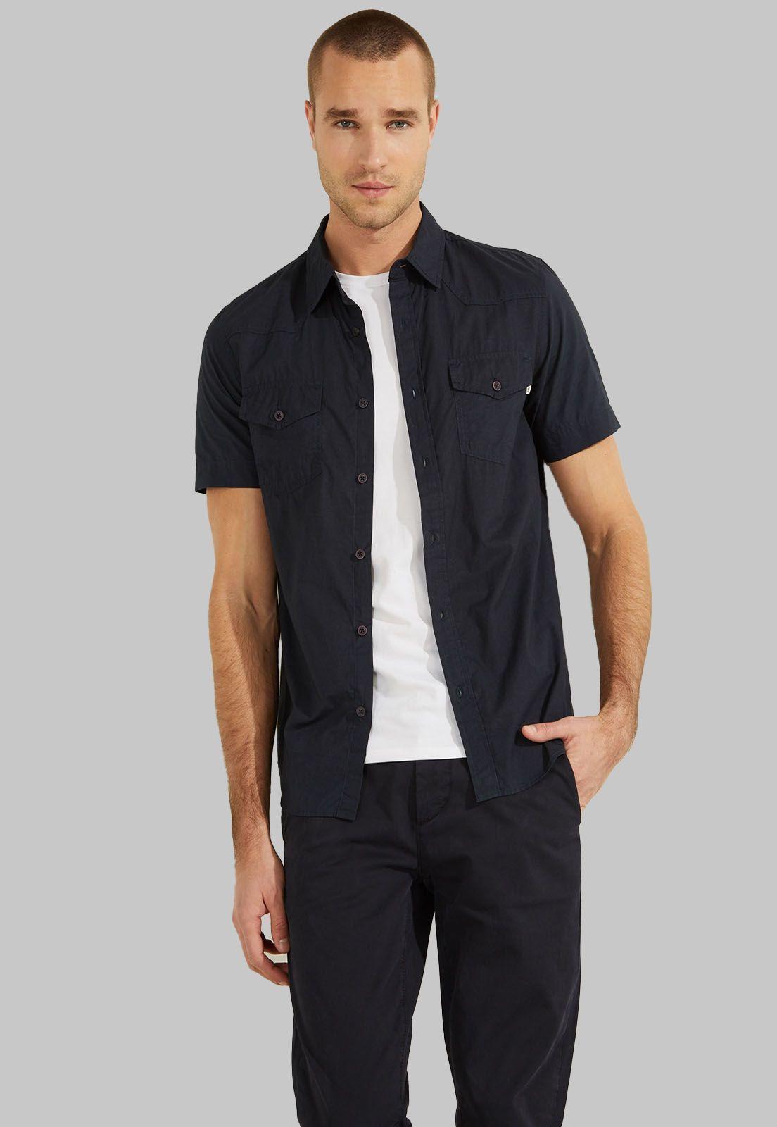 Camisa Es Ss Nottingham Western Shirt Guess-0