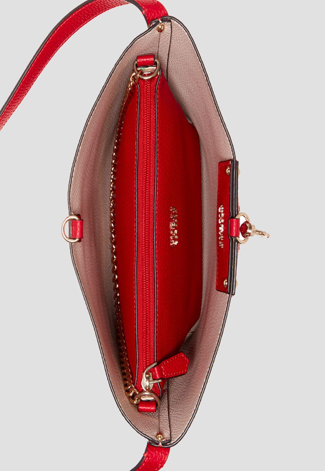 Cartera Eco Brenton Bucket Rmr Rojo Guess-3