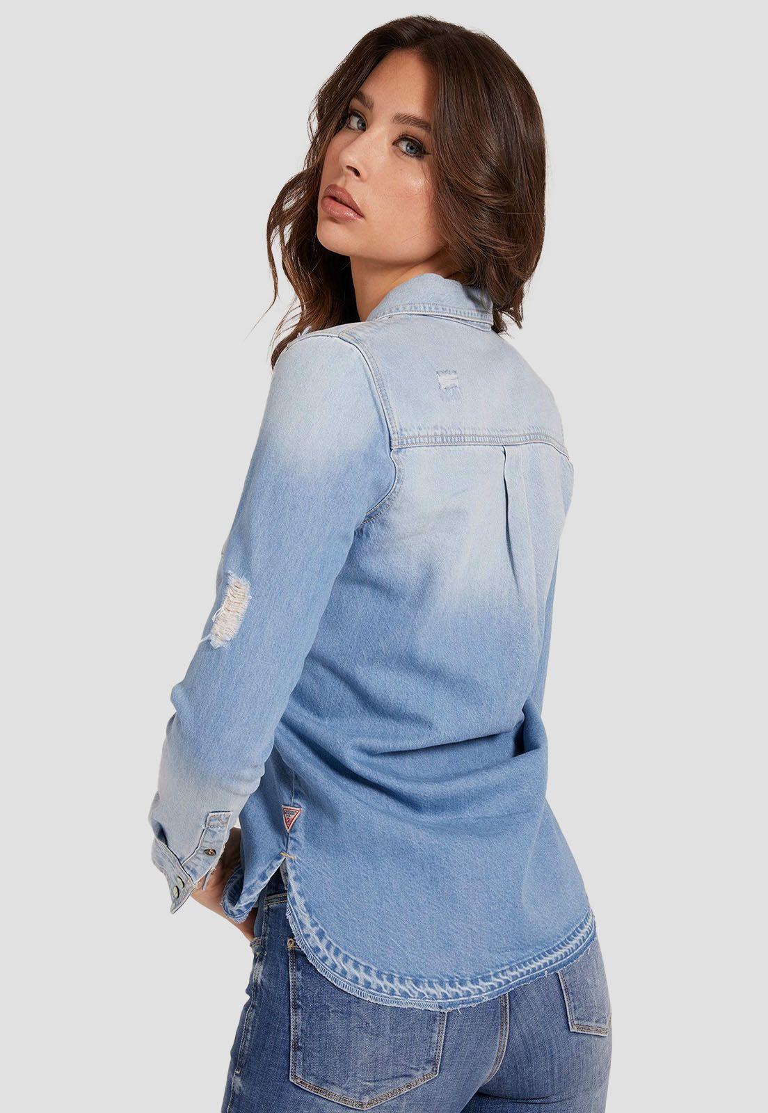 Camisa Western Ls Shirt Gcan Denim Guess-2