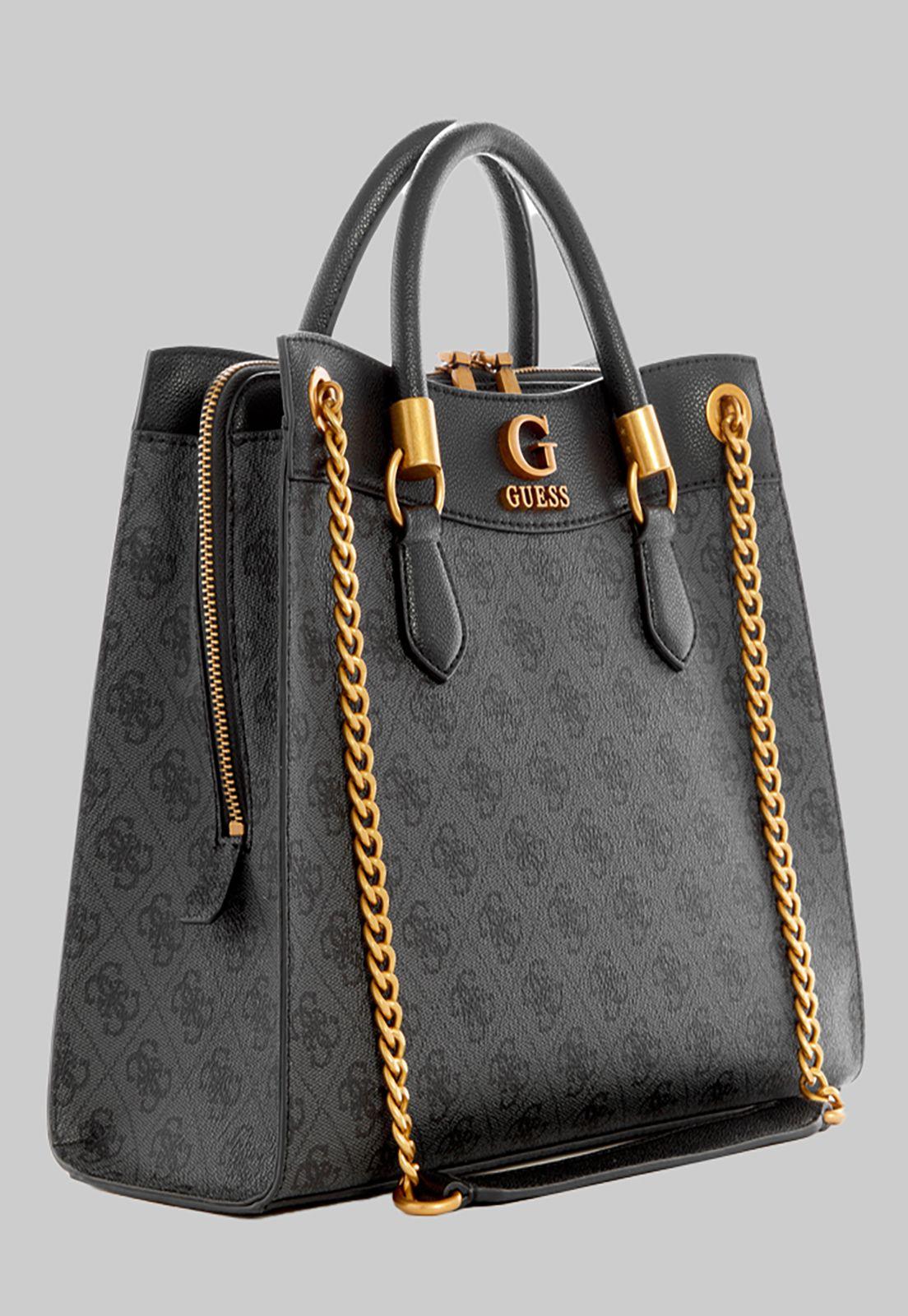 Cartera Guess Nell Logo Girlfriend Satchel Clo Carbon-1