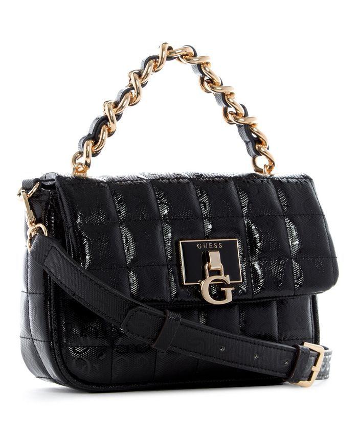 Mini Cartera Kobo Mini Crossbody Flap Negro Guess-1