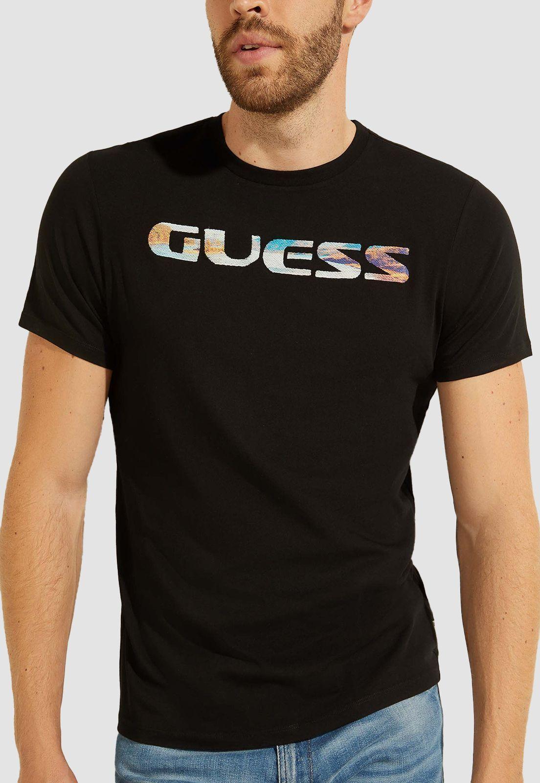 Polera Guess Ss Scenic Logo Tee-2