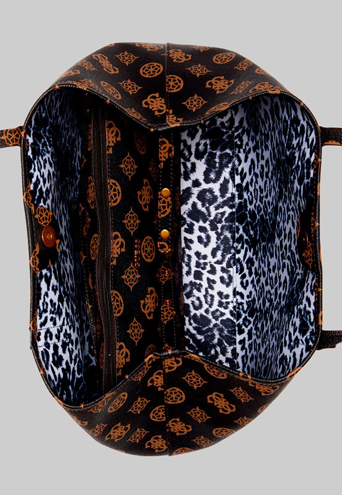 Cartera Vikky Large Tote Mlo Café Guess-4