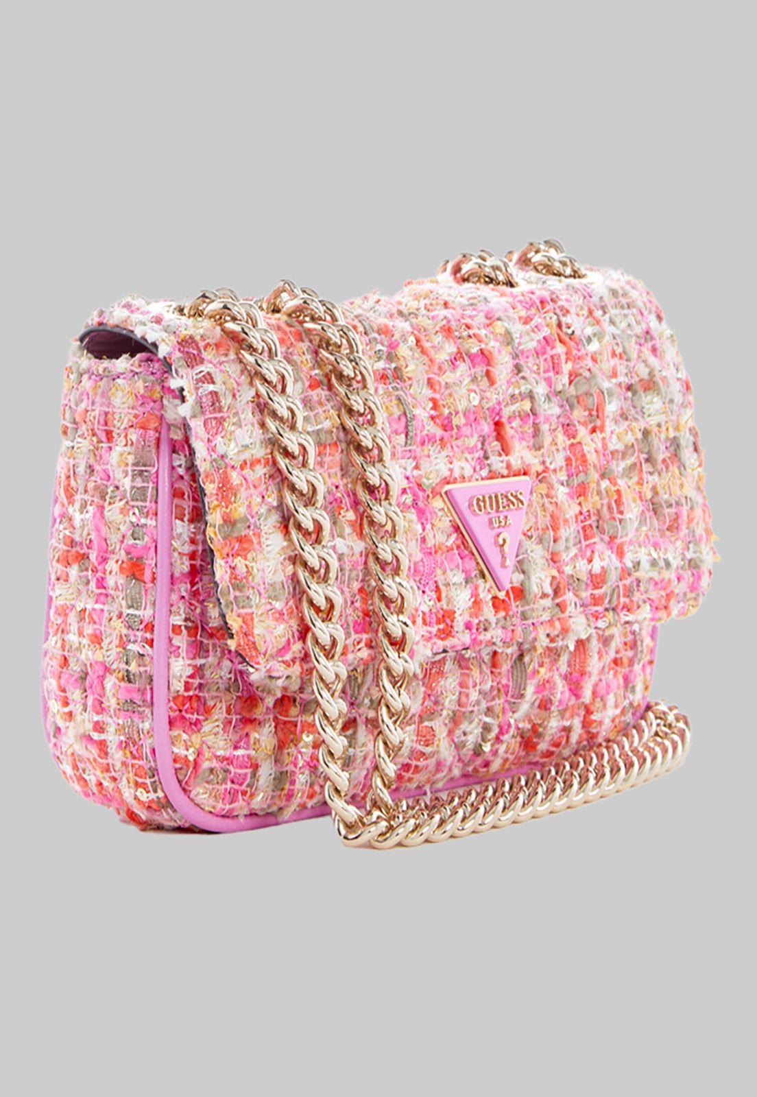 Mini Cartera Guess Spark Micro Mini Fmu Rosado-1