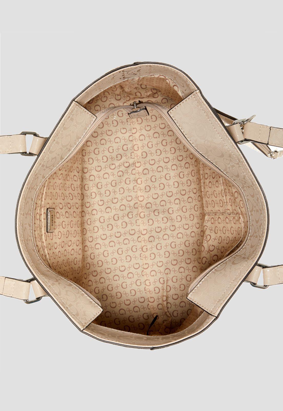 Cartera Homestead Tote Sto Crema Guess-1