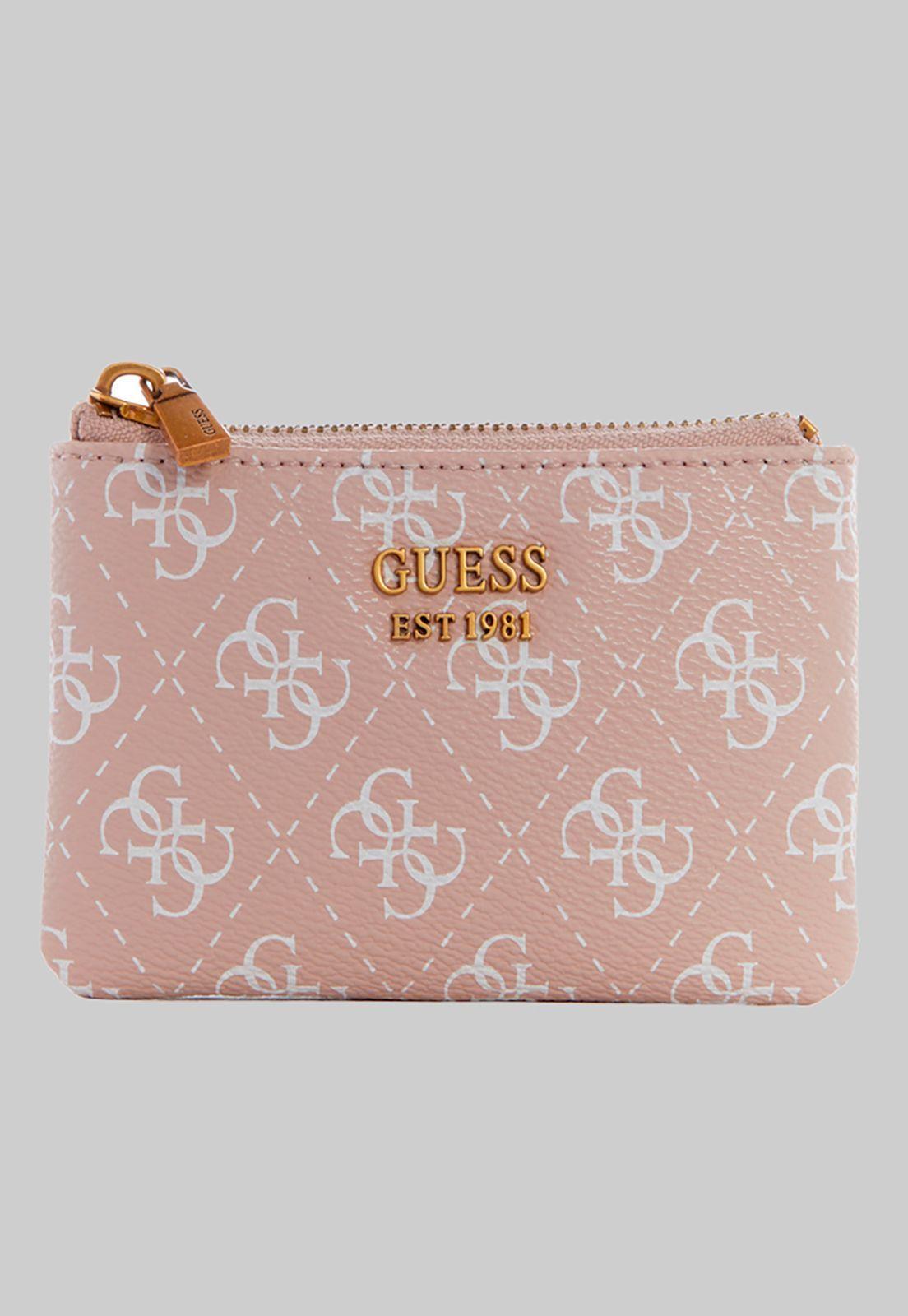 Billetera Laurel Slg Zip Pouch Reg Rosado Guess-0