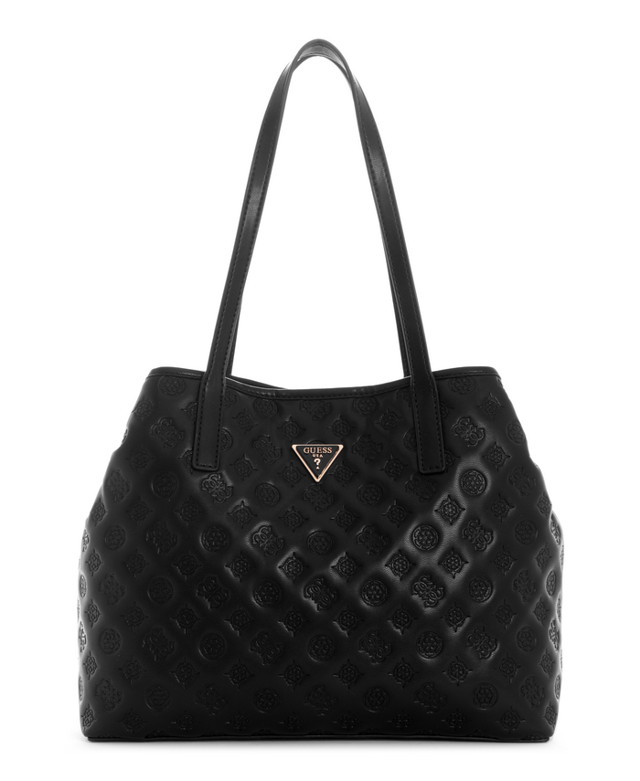 Cartera Guess Vikky Tote Bla Negro-0