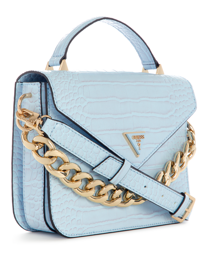 Cartera Guess Retour Top Handle Flap Pwb Celeste-1